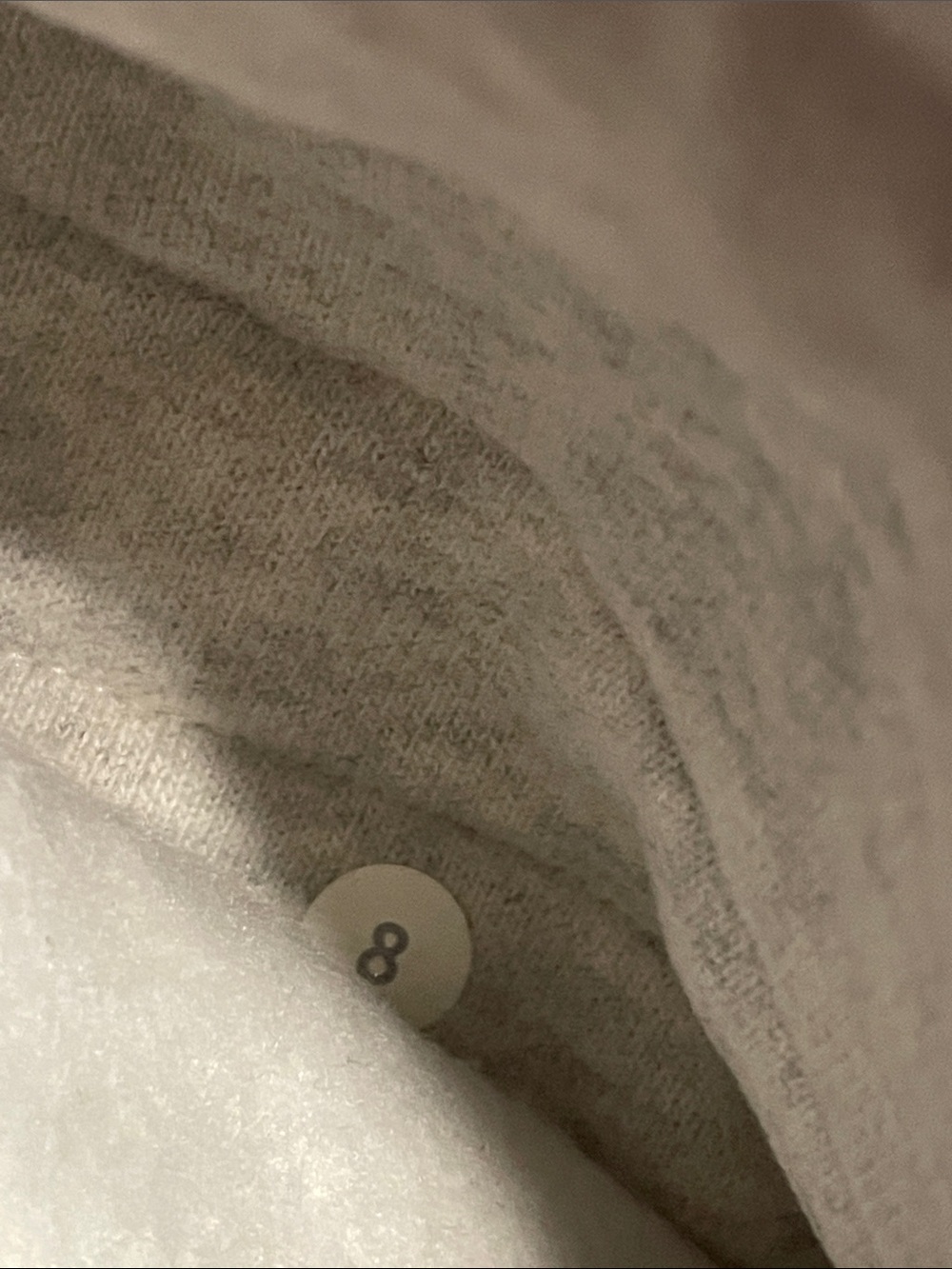 Lululemon Scuba Full Zip Hoodie Sweatshirt Heathered Light Gray Jacket Size 8 - Picture 5 of 8